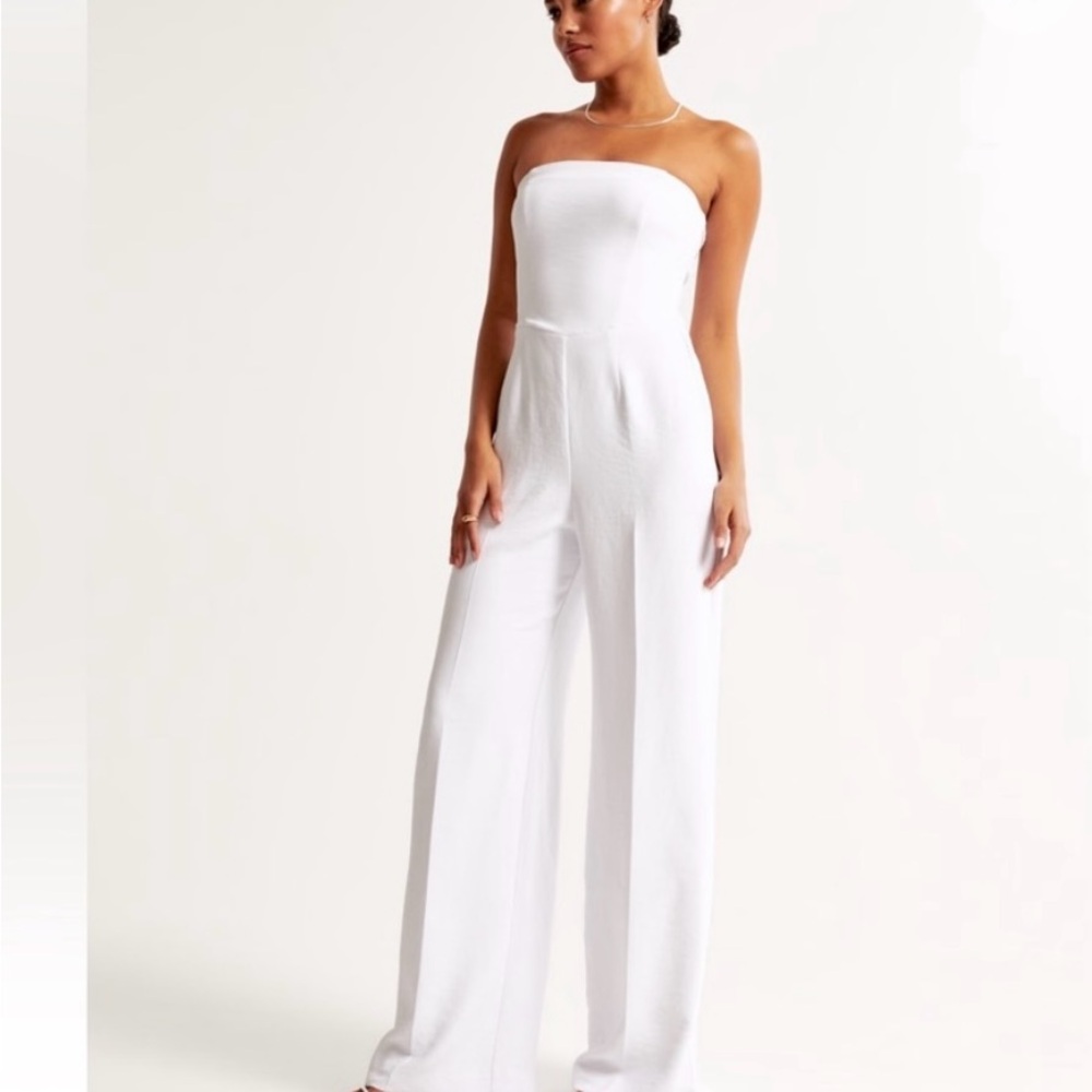 Abercrombie & Fitch White Jumpsuit